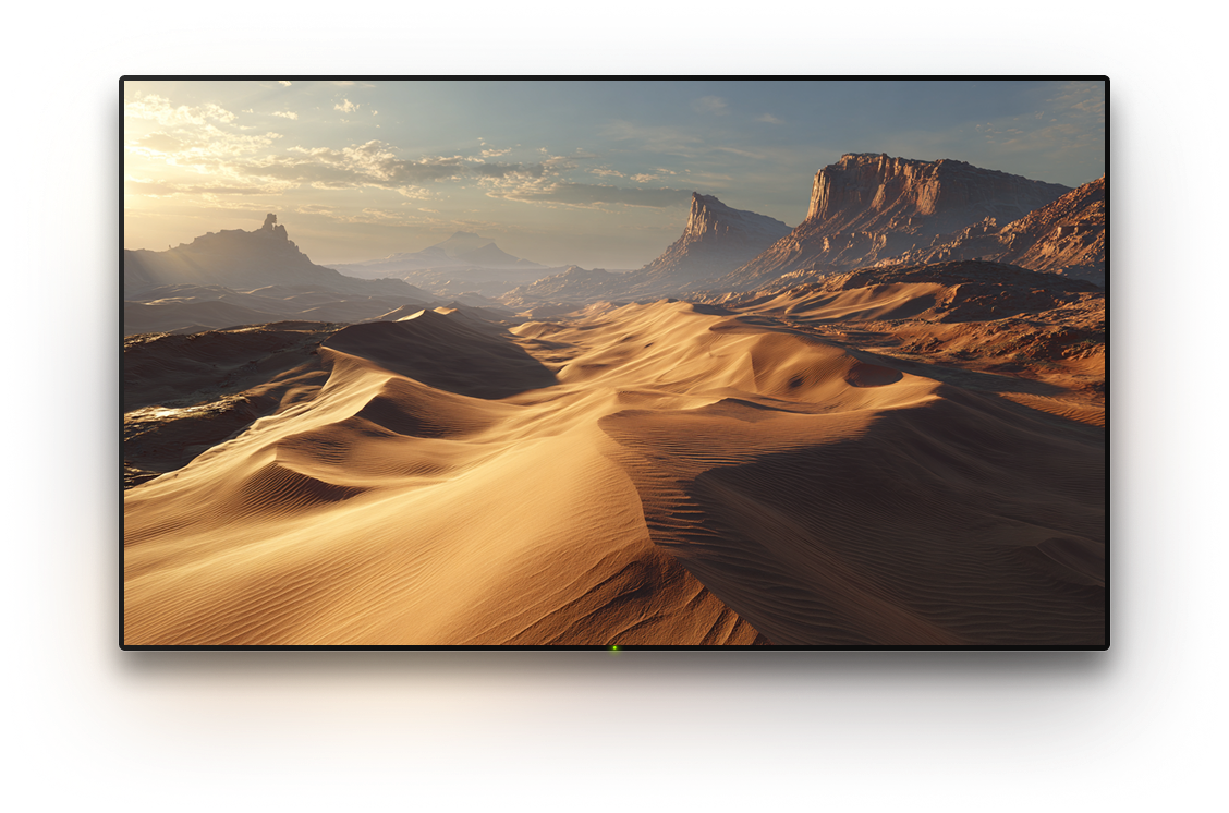 TV with a background image