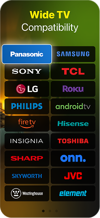 Compatible with major Smart TV brands