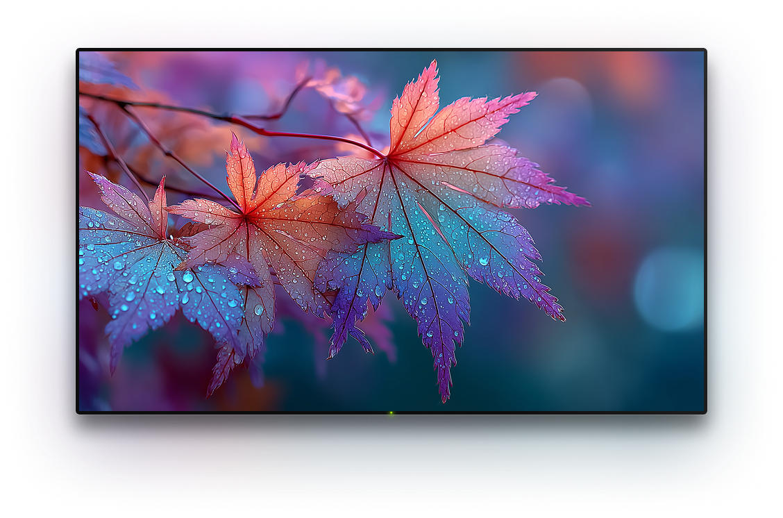 TV with a background image