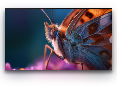 TV with a background image