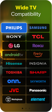 Compatible with major Smart TV brands