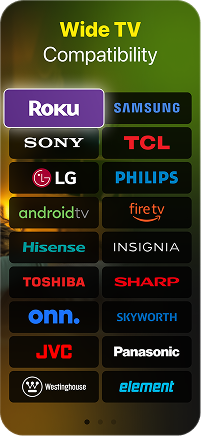 Compatible with major Smart TV brands