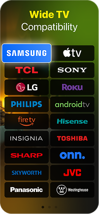 Compatible with major Smart TV brands