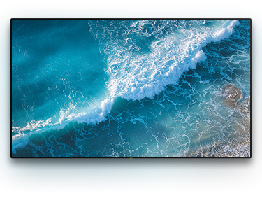 TV with a background image