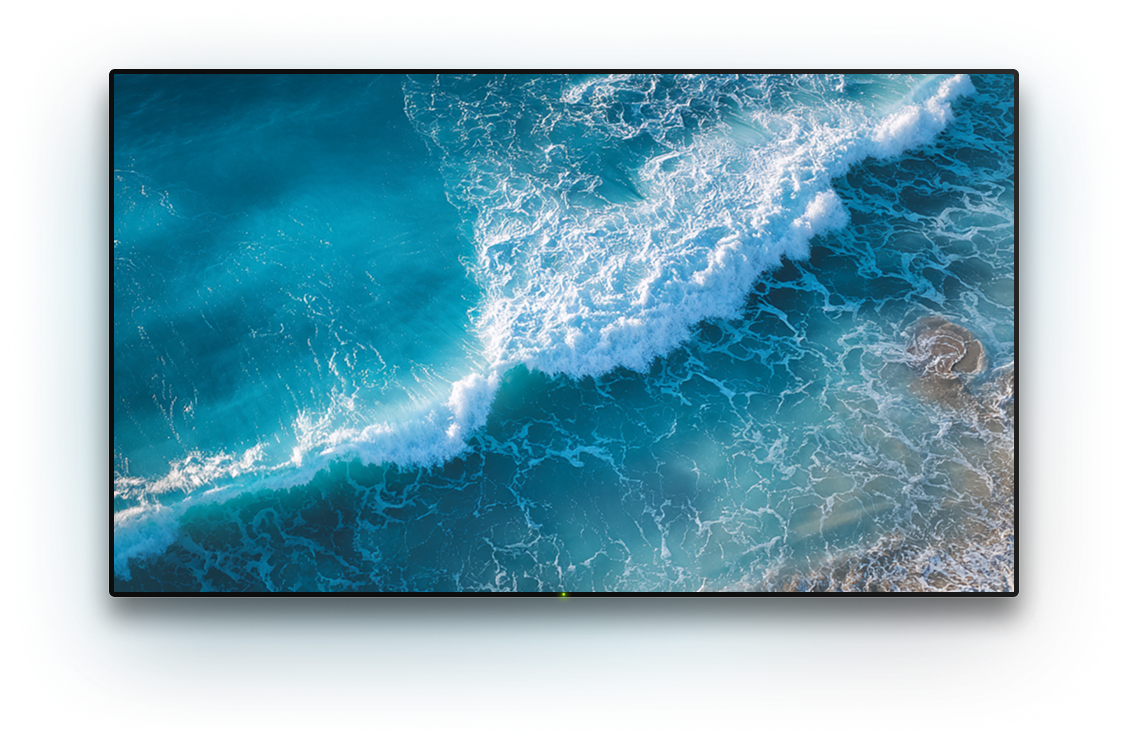 TV with a background image
