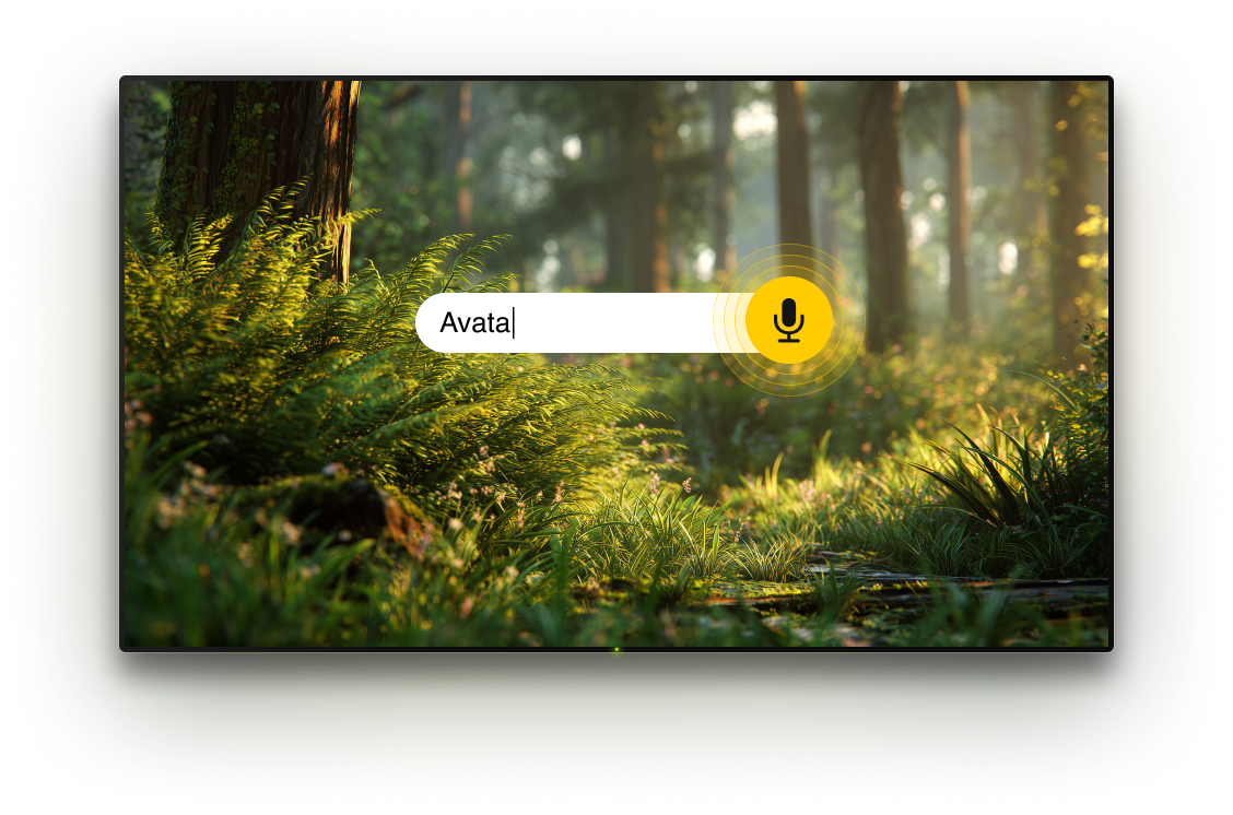 TV with microphone option