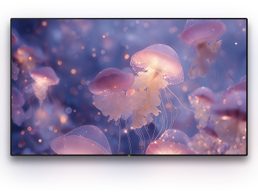 TV with a background image