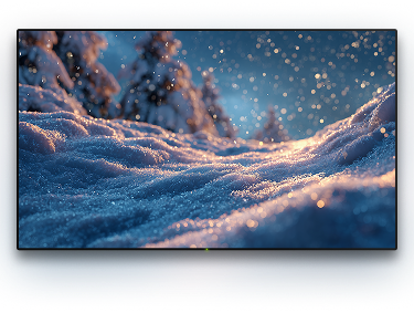 TV with a background image