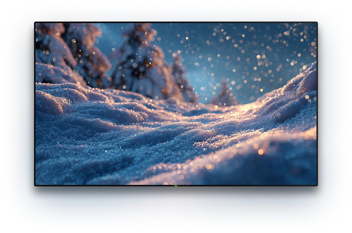 TV with a background image