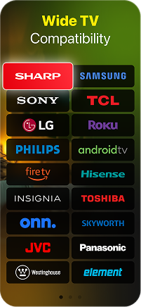 Compatible with major Smart TV brands