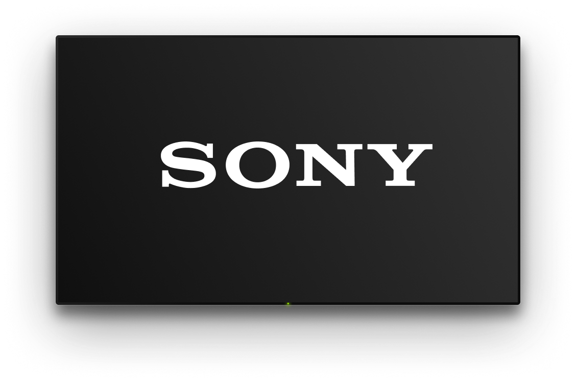 TV with a background image