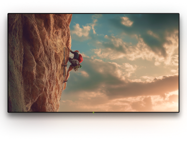 TV with a background image