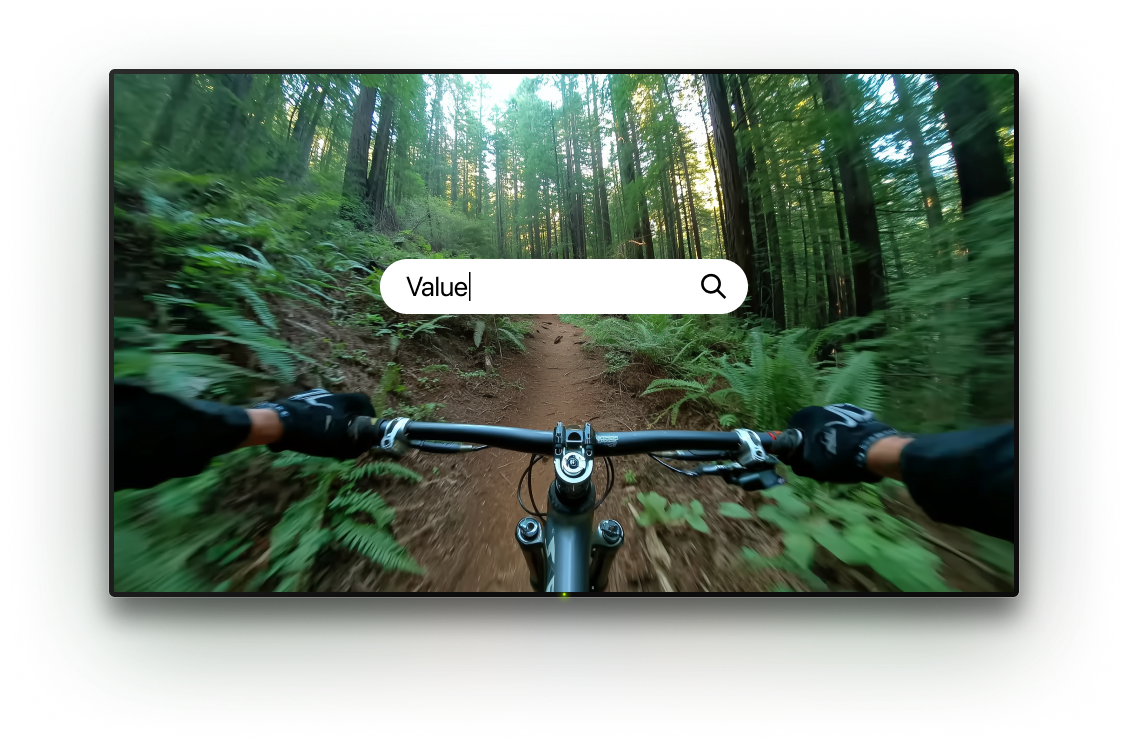 TV with a text input option