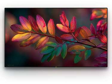 TV with a background image