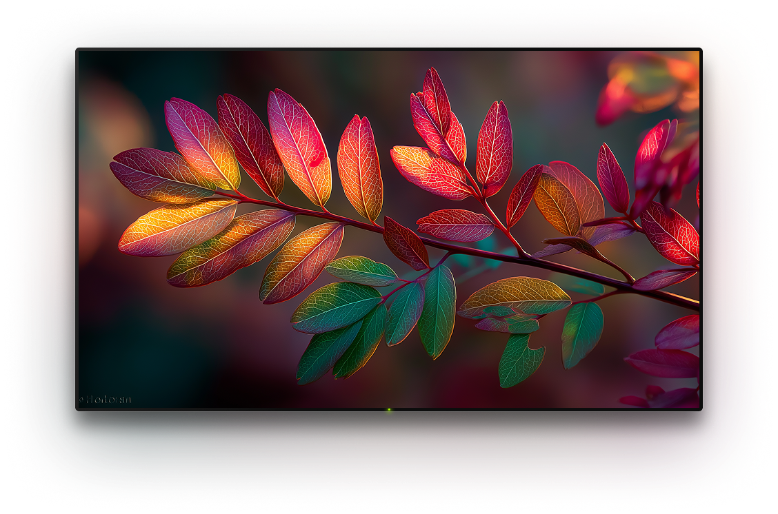 TV with a background image