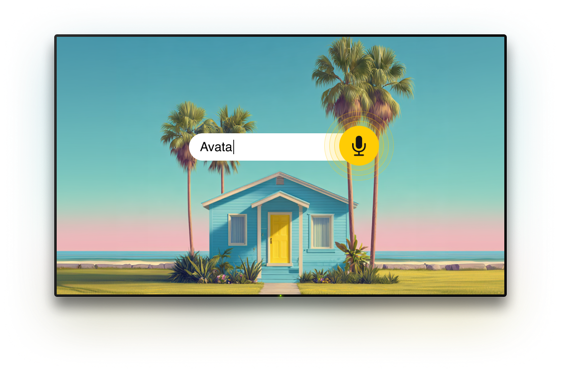 TV with microphone option