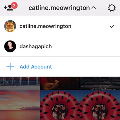 Переключение аккаунтов Instagram Переключение аккаунтов Instagram