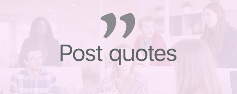 Post quotes Post quotes