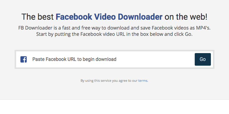 facebook video downloader for mac