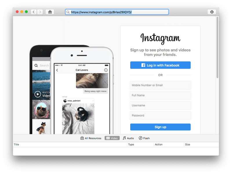 instagram video downloader for mac free
