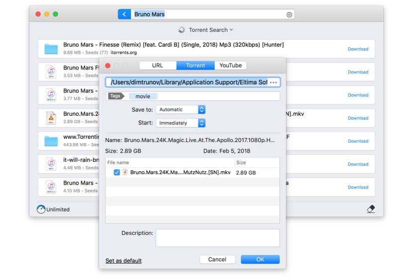 lightweight mac torrent client