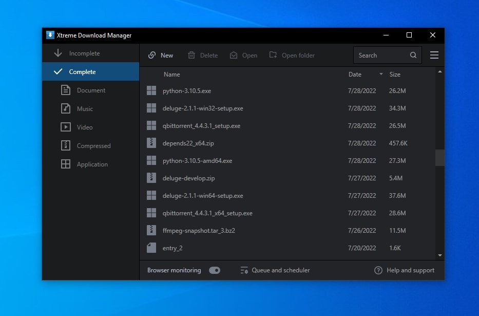 XDM is a multi-platform and open-source download manager