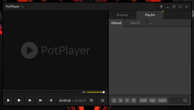 PotPlayer window