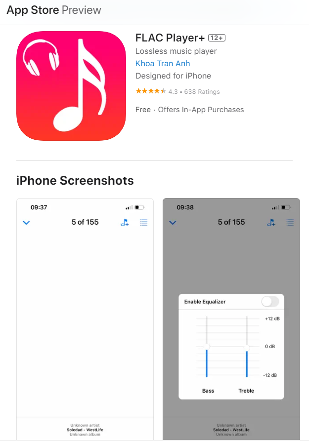 Flac Player+ in the App Store