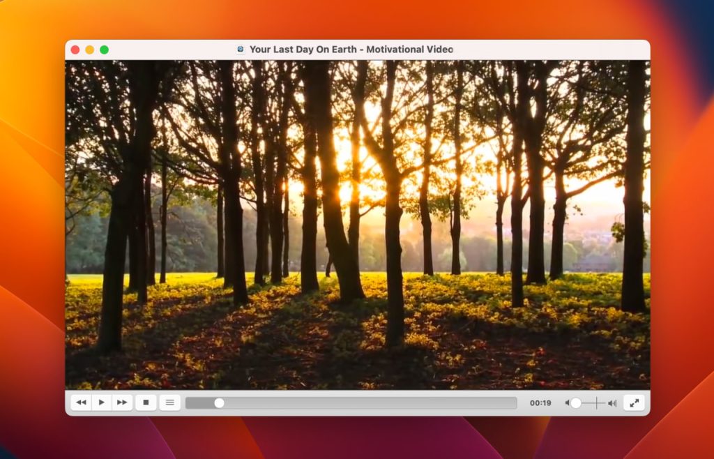 Interface du lecteur VLC.