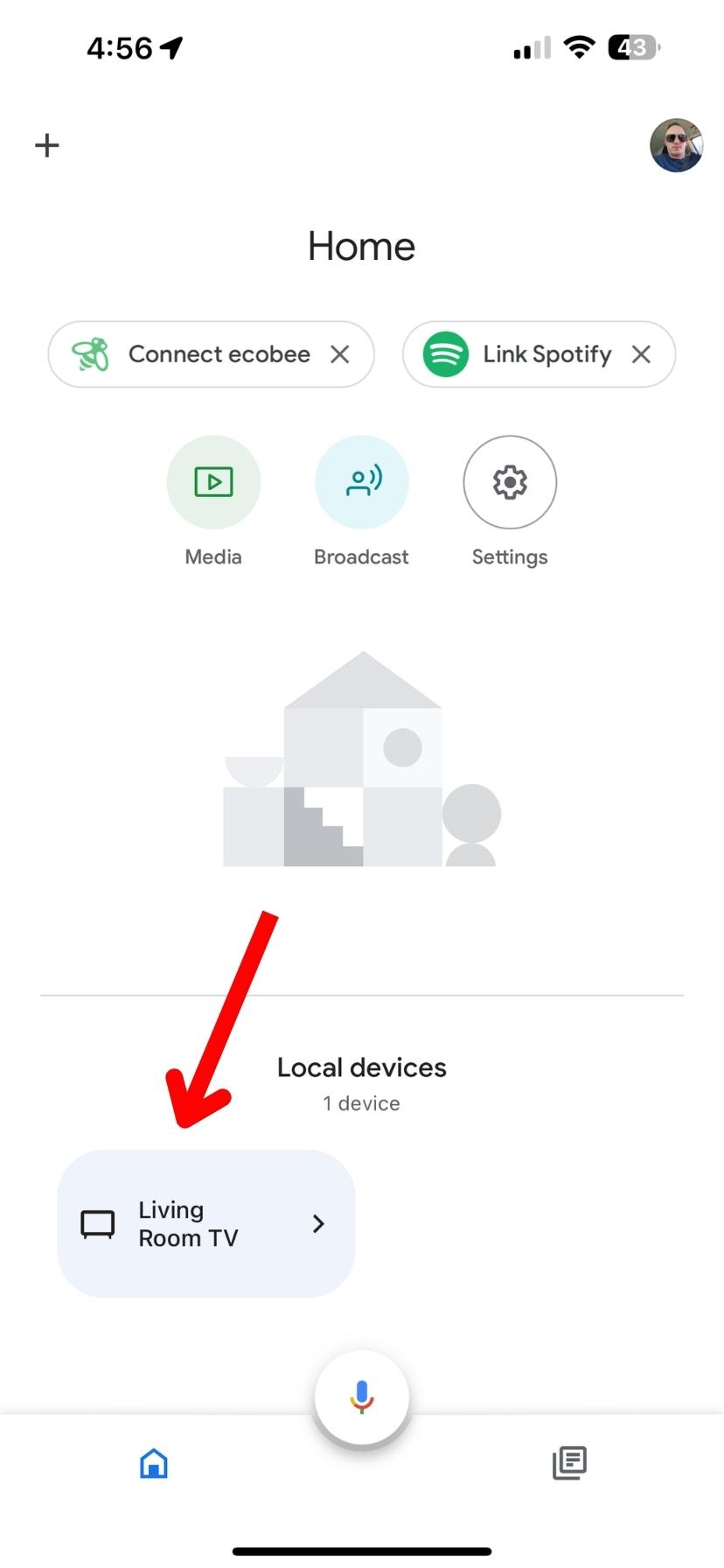 Screenshots of Google Home