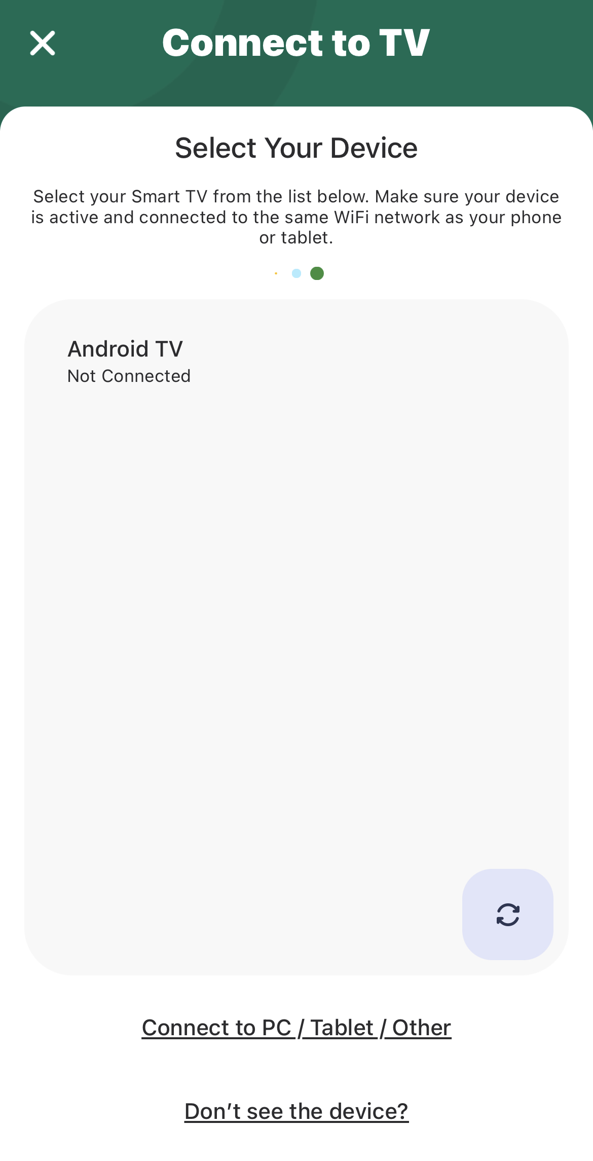 Connecting to Chromecast on a third-party app