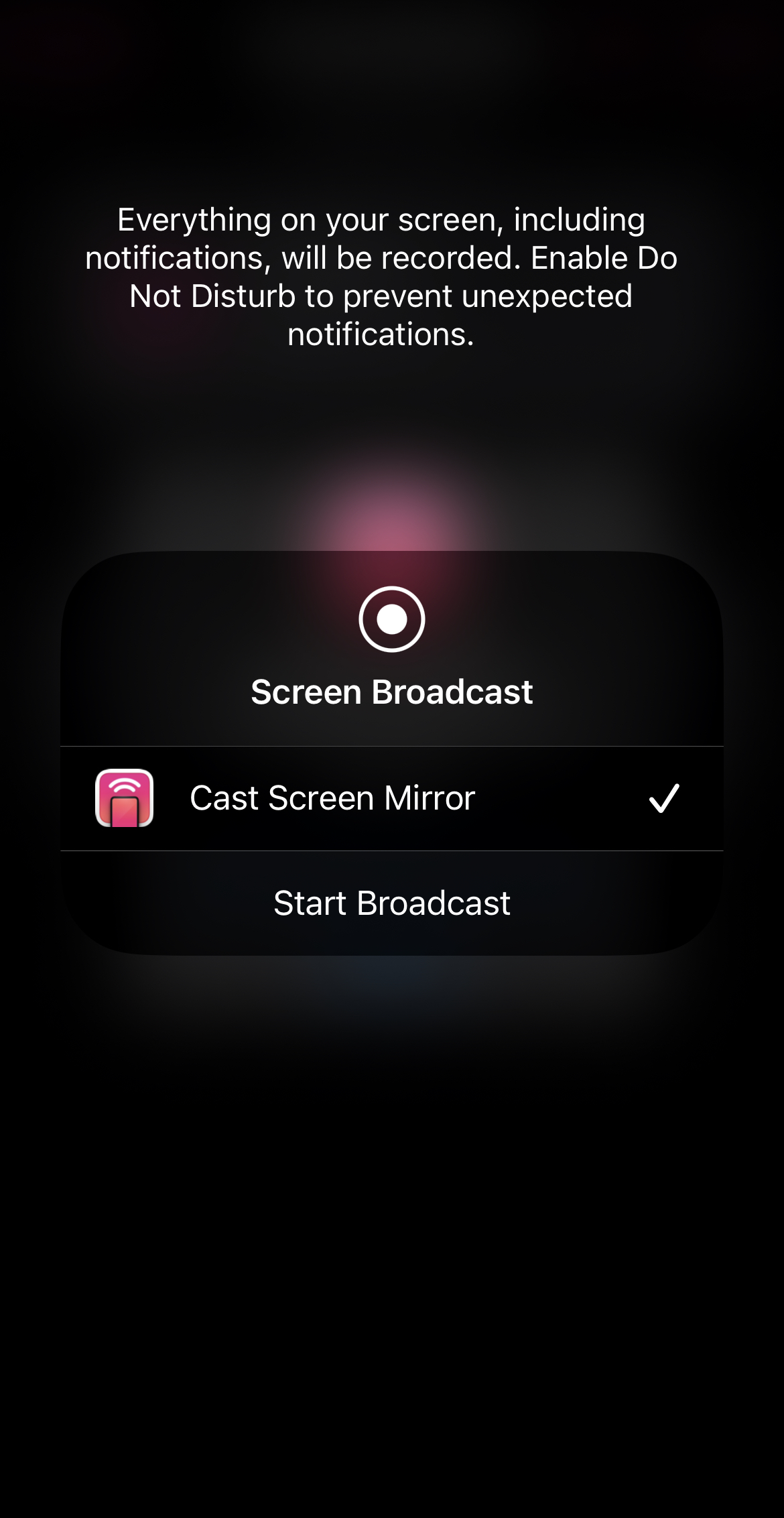 Screen broadcasting with Replica