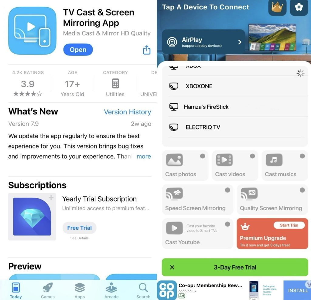 Spegle din iPhone med TV Cast & Screen Mirroring App