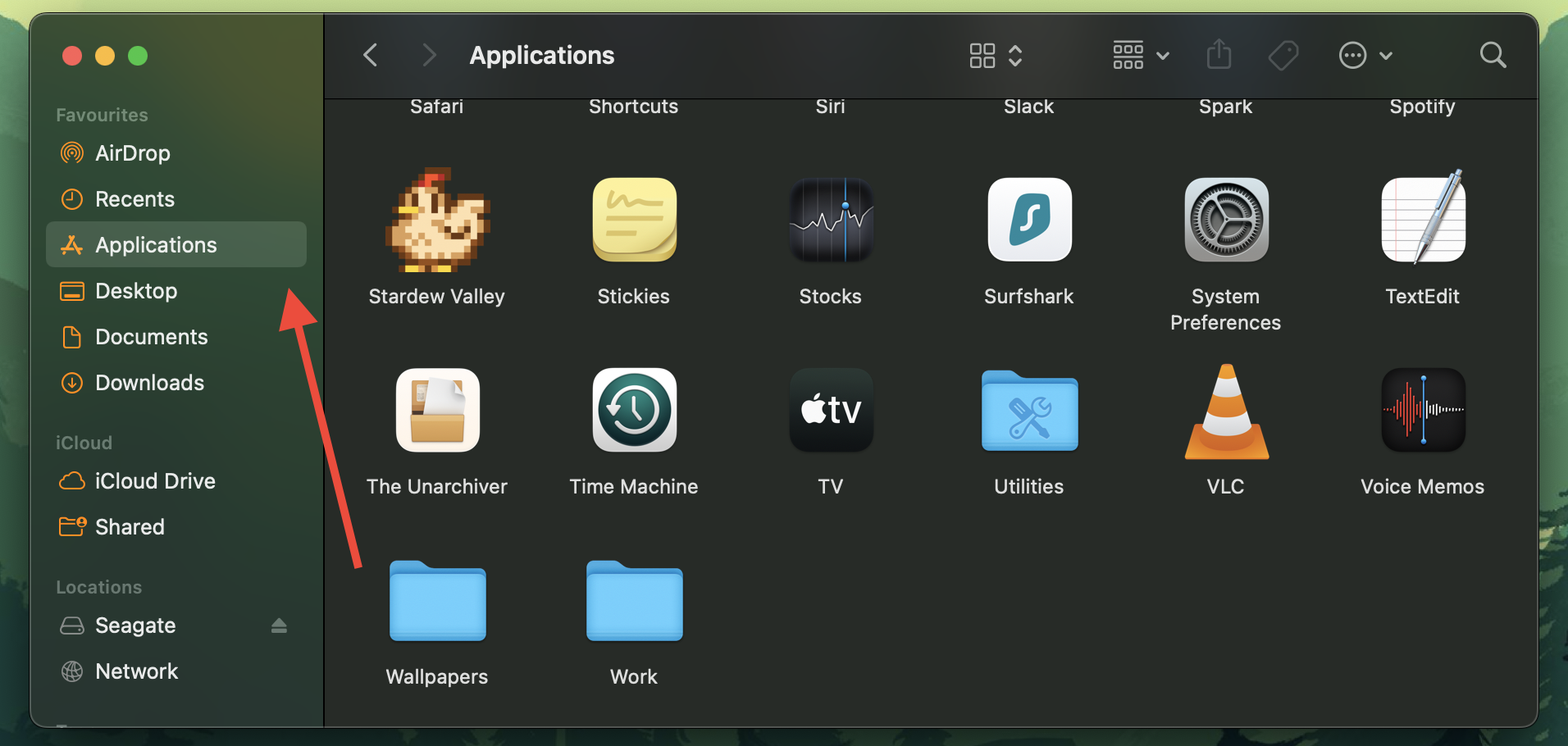 Applications on macOS