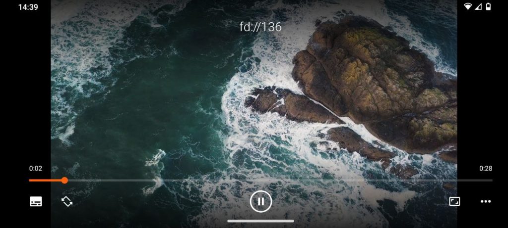 VLC on Android interface