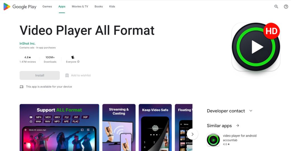 Video Player All Format