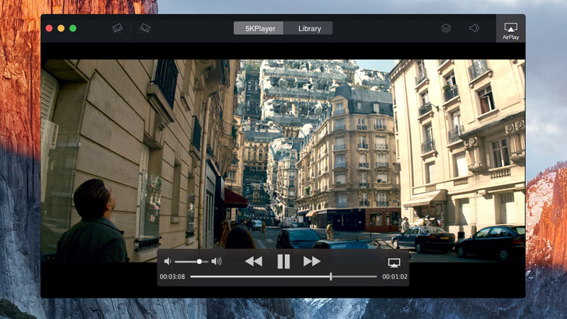 Interface du lecteur 5KPlayer