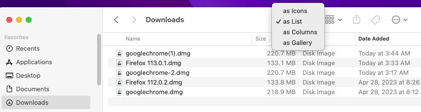 The Downloads Folder on macOS