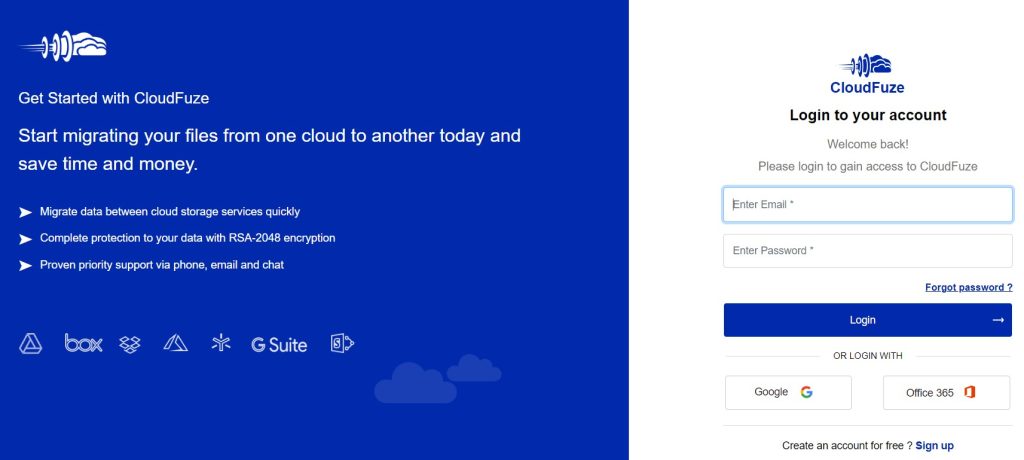 CloudFuze ermöglicht die Dateisynchronisierung, -übertragung, -migration und -zusammenarbeit zwischen führenden Verbraucher- und Unternehmens-Clouds.