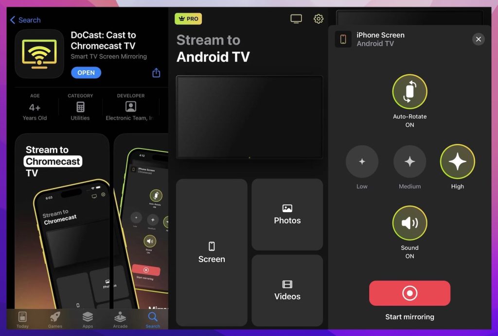 DoCast is the best Chromecast app for the iPhone