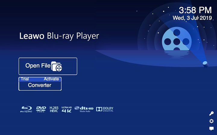 The player can play Blu-ray video.