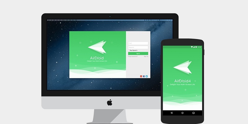 AirDroid consente di collegare il tuo Samsung al Mac senza fili.