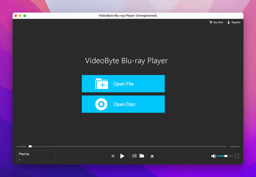 VideoByte Blu-ray Player window