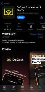 Download DoCast from the App Store on iPhone