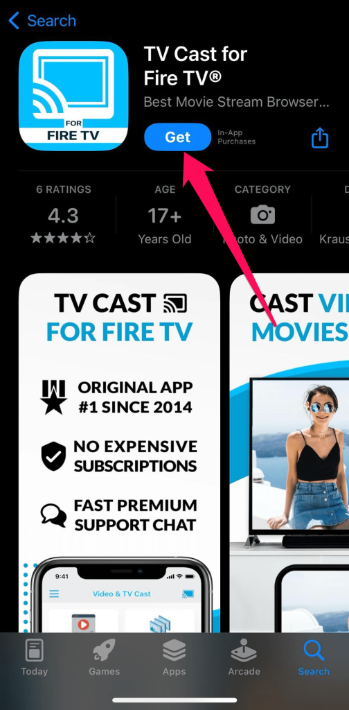 Download TV Cast for Fire TV on iPhone