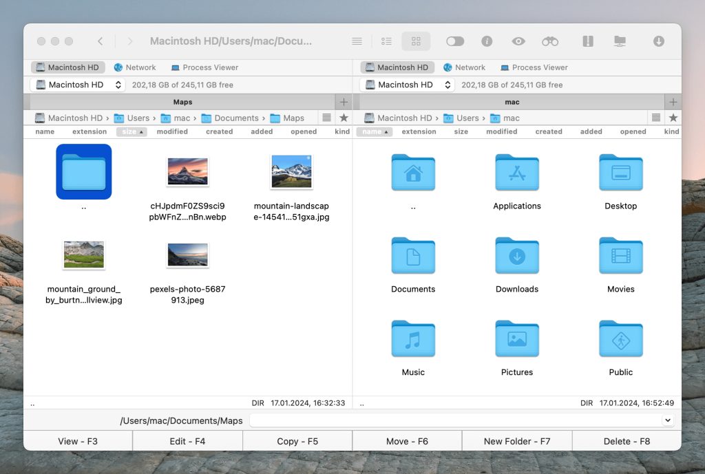 File manager for Mac Commander One