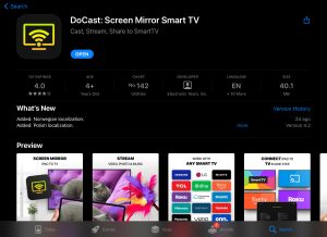 Download DoCast from the App Store