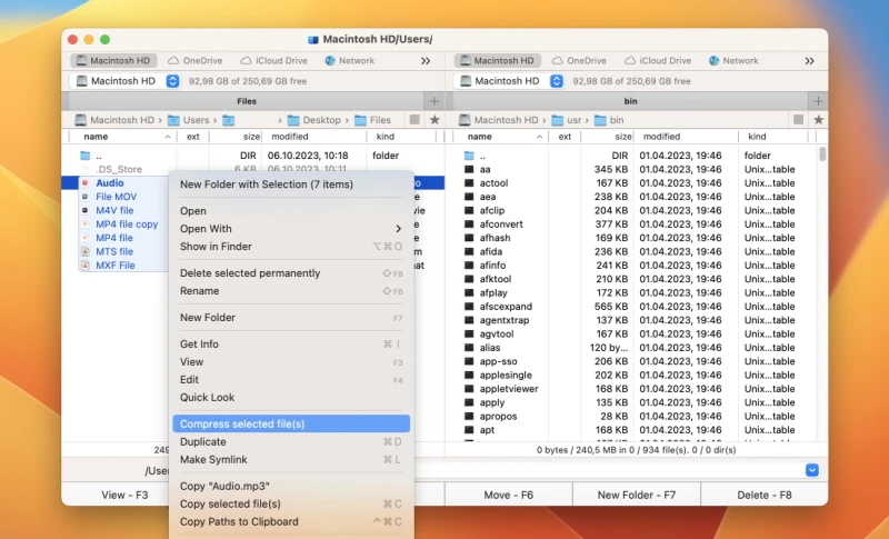 The simplest way to create a ZIP file on Mac