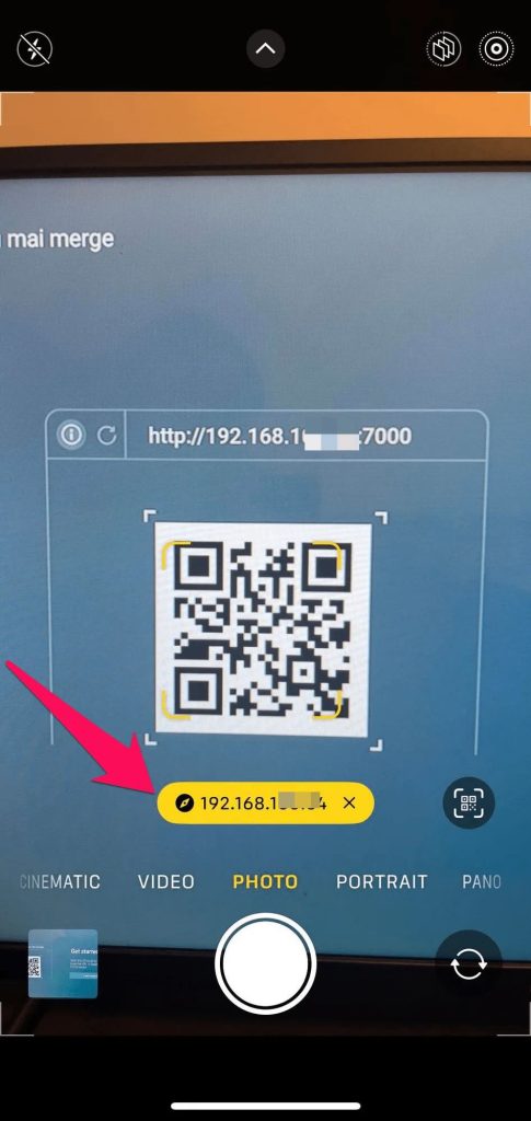 Scan the QR code in AirScreen