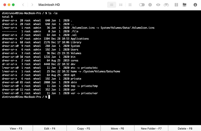 Commander One is a file management tool.